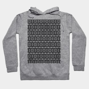 Circles and Diamonds Geometric Pattern Hoodie